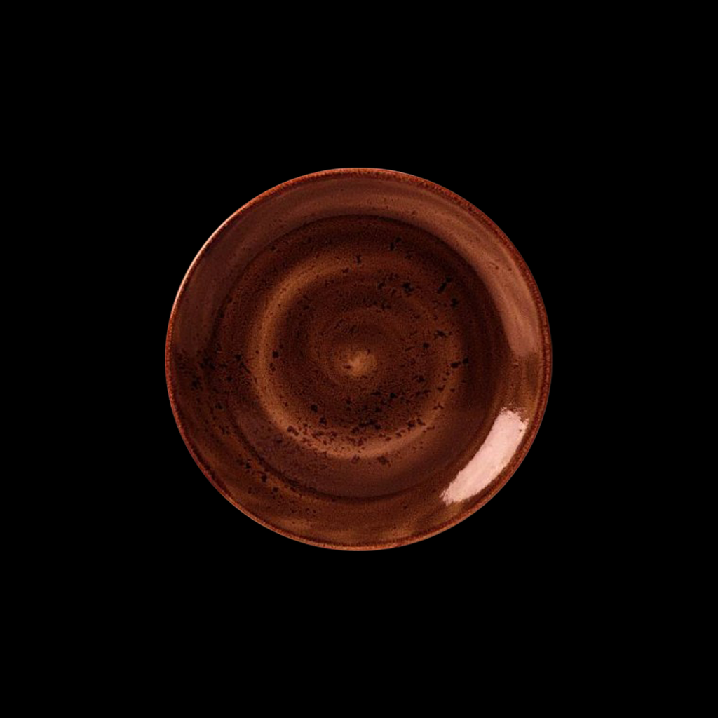 Teller flach coup 25,5 cm, Craft Dekor Terracotta 