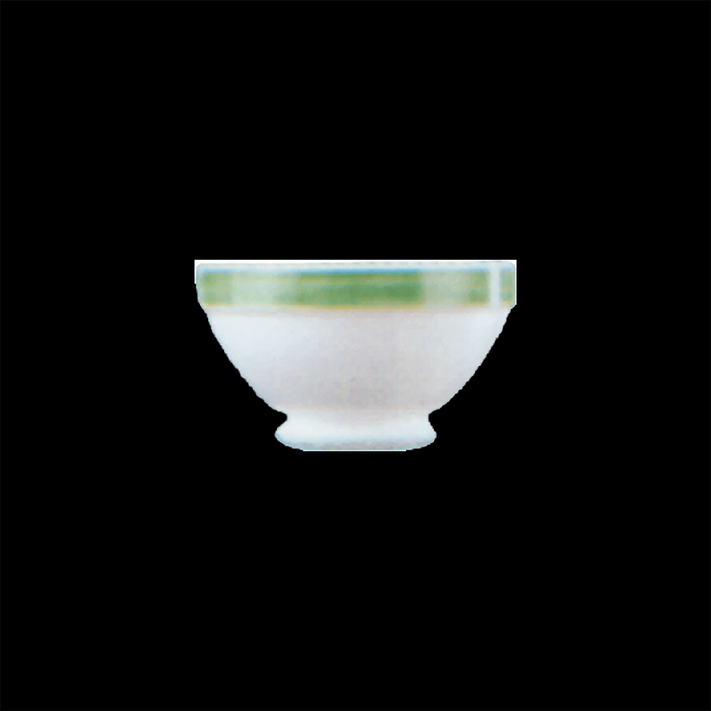 Suppenschale 13 cm, auf Fuß, Brush Green