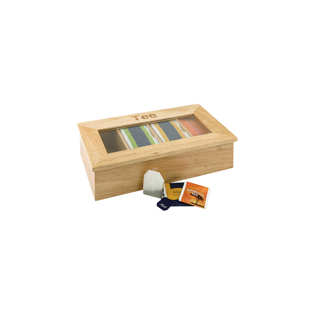Teebox mit Sichtfenster