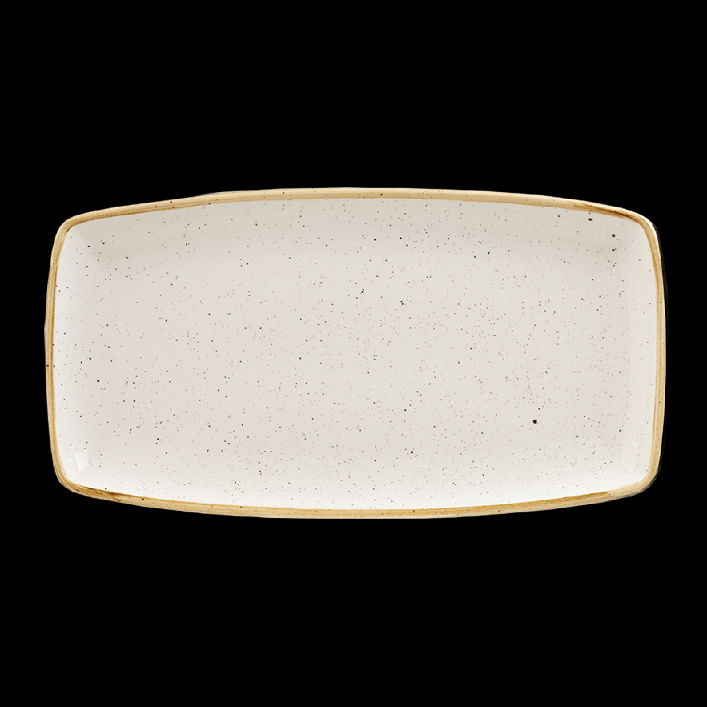 Platte Oblong 35 x 19 cm, Stonecast Dekor
