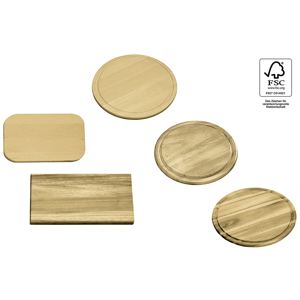 Holzschneidebrettchen eckig