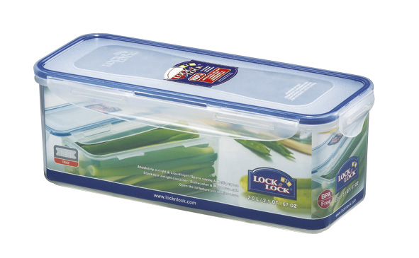 Frischhaltebox rechteckig 2,00 l, mit Ablaufgitter, LocknLock PP Classic