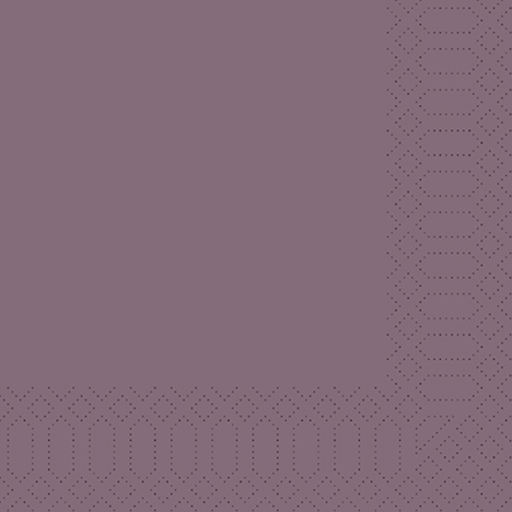 Serviette, Zelltuch, plum 33x33cm, 3-lg., 1/4-Falz, 250St./Pk.