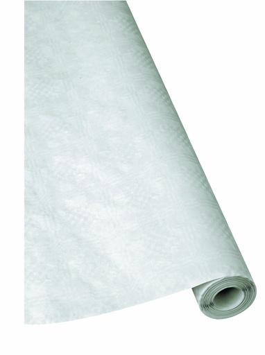 [9039110] Papier-Tischdecke, Damast 40g/m2, weiß B1,00xL10m