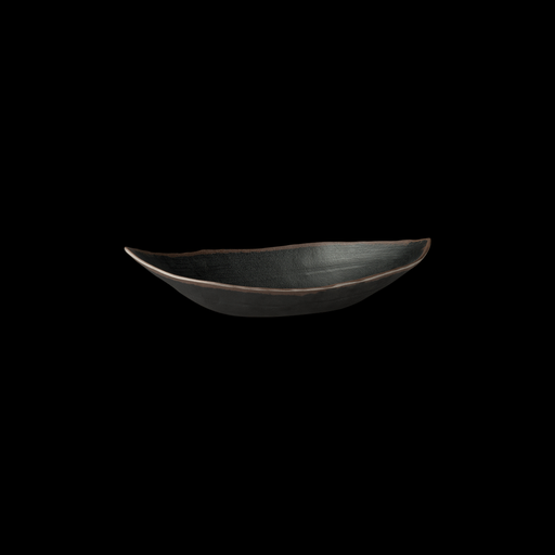 [9282984] Blattschale 36 x 19 cm, Marone