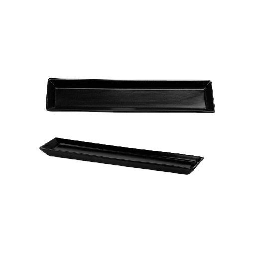 [9330290] Platte rechteckig, Länge: 25 cm, Nero, schwarz