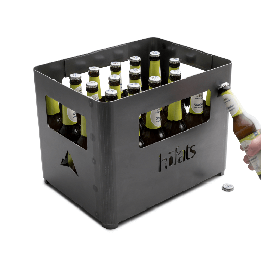 [9339700] Feuerkorb schwarz, Maße: 380x280x280 mm, Beer Box Modul