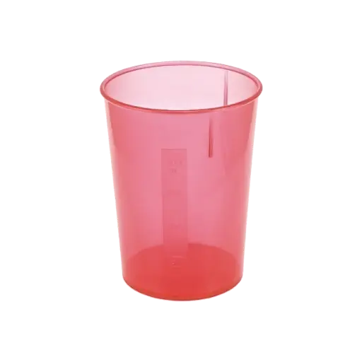 [9557259] Schnabelbecher-Unterteil 250 ml, mit Skalierung, rot-transluzent