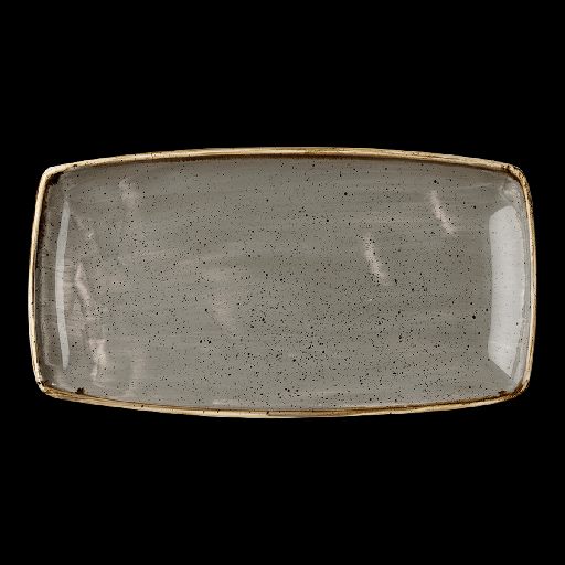 [9587272] Platte Oblong 35 x 19 cm, Stonecast Dekor