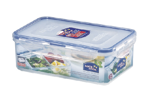 [9040111] Frischhaltebox rechteckig 1,00 l, mit 3 Innenboxen, LocknLock PP Classic