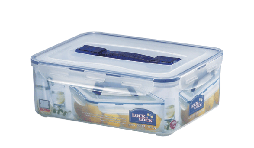 [9040119] Frischhaltebox rechteckig 4,80 l, mit Ablaufgitter und Tragegriff, LocknLock PP Classic