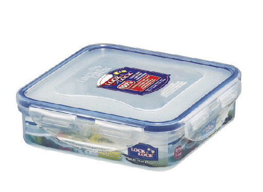 [9040130] Frischhaltebox quadratisch 600 ml, LocknLock PP Classic